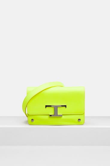 TOD'S - Mini-Umhängetasche neongelb
