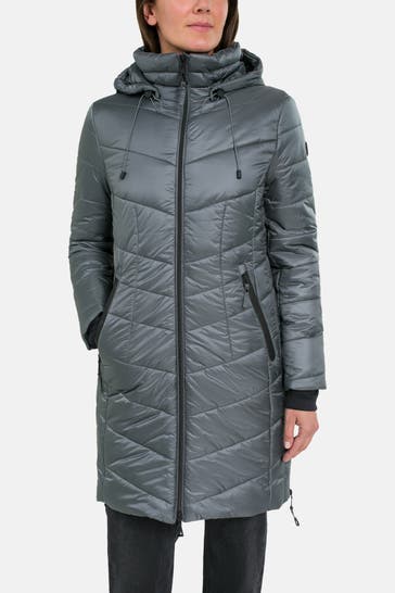 GIL BRET Daunenmantel graugrün