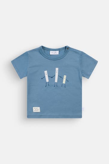 SANETTA T-Shirt azurblau