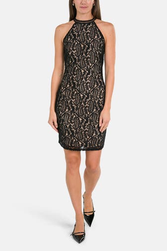 GUESS Minikleid 'Liza' schwarz