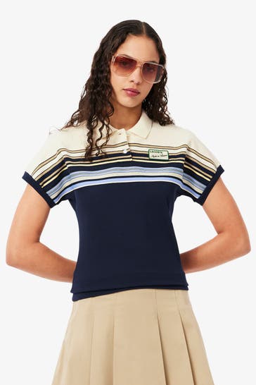 LACOSTE Polo-Shirt gesteift