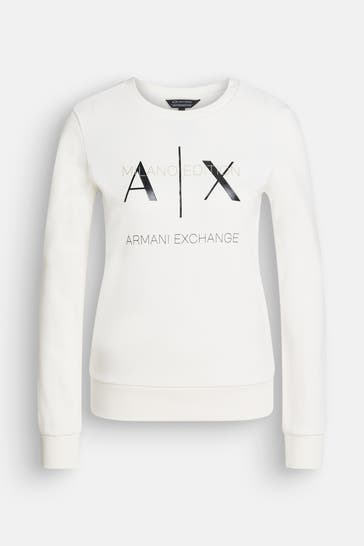 ARMANI EXCHANGE Sweatshirt weiß