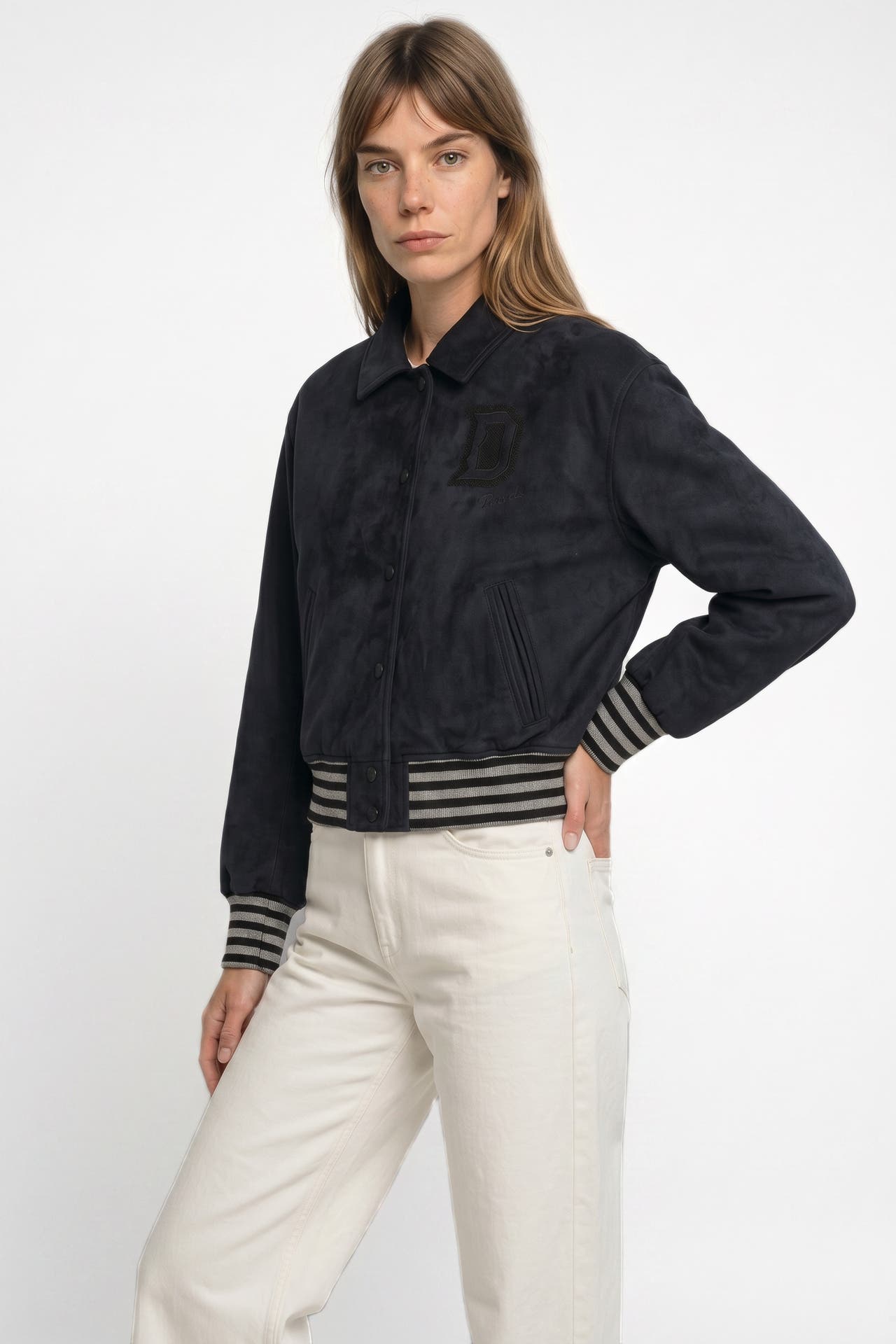 DIESEL Collegejacke dunkelblau, Bild 1