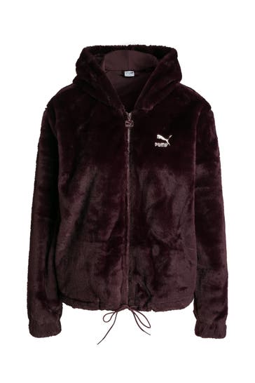 PUMA Felljacke aubergine