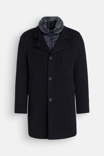 MABRUN Wollmix-Mantel 'Romano' navy