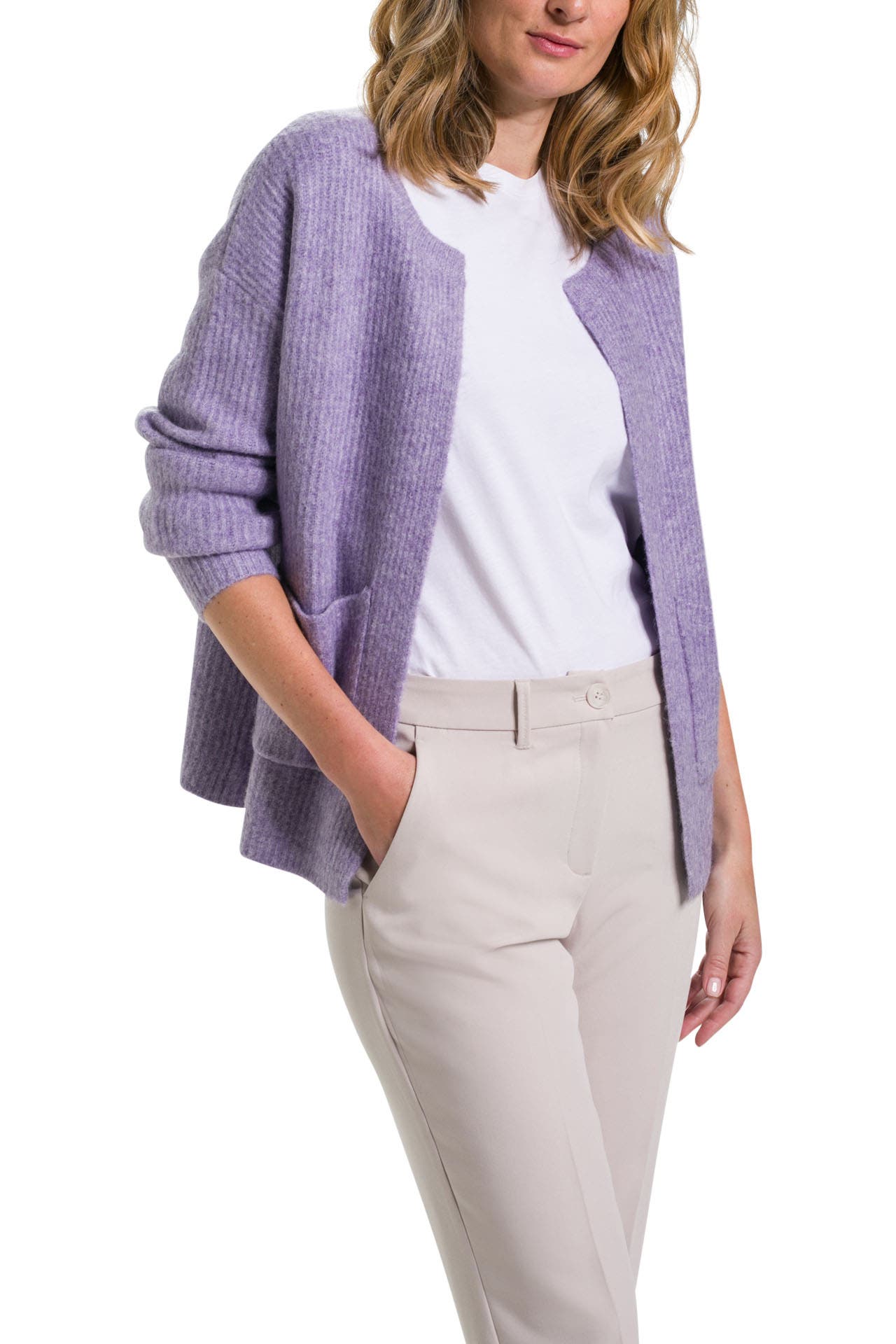Saint Barth Cardigan Sasi Beige/multicolor Donna su Progetto Seta