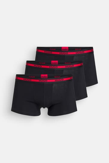 HUGO 3er-Pack Boxer Trunks schwarz