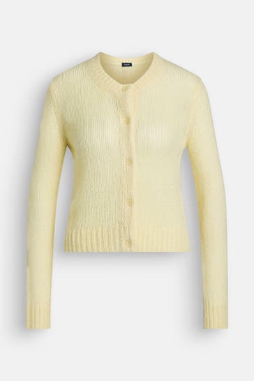 JOOP! Strickjacke 'Kala' hellgelb
