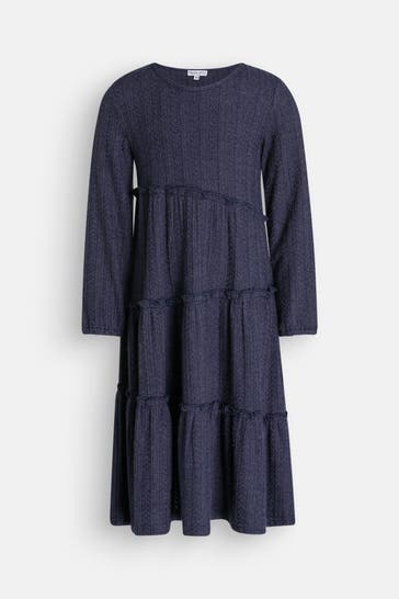 HAPPY GIRLS Strickkleid dunkelblau