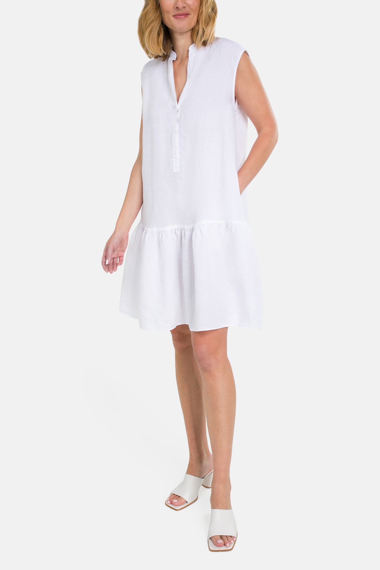 MARC O'POLO Leinen-Kleid weiß, Bild 1