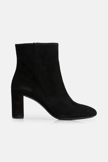 GEOX Leder-Stiefeletten 'Pheby' schwarz