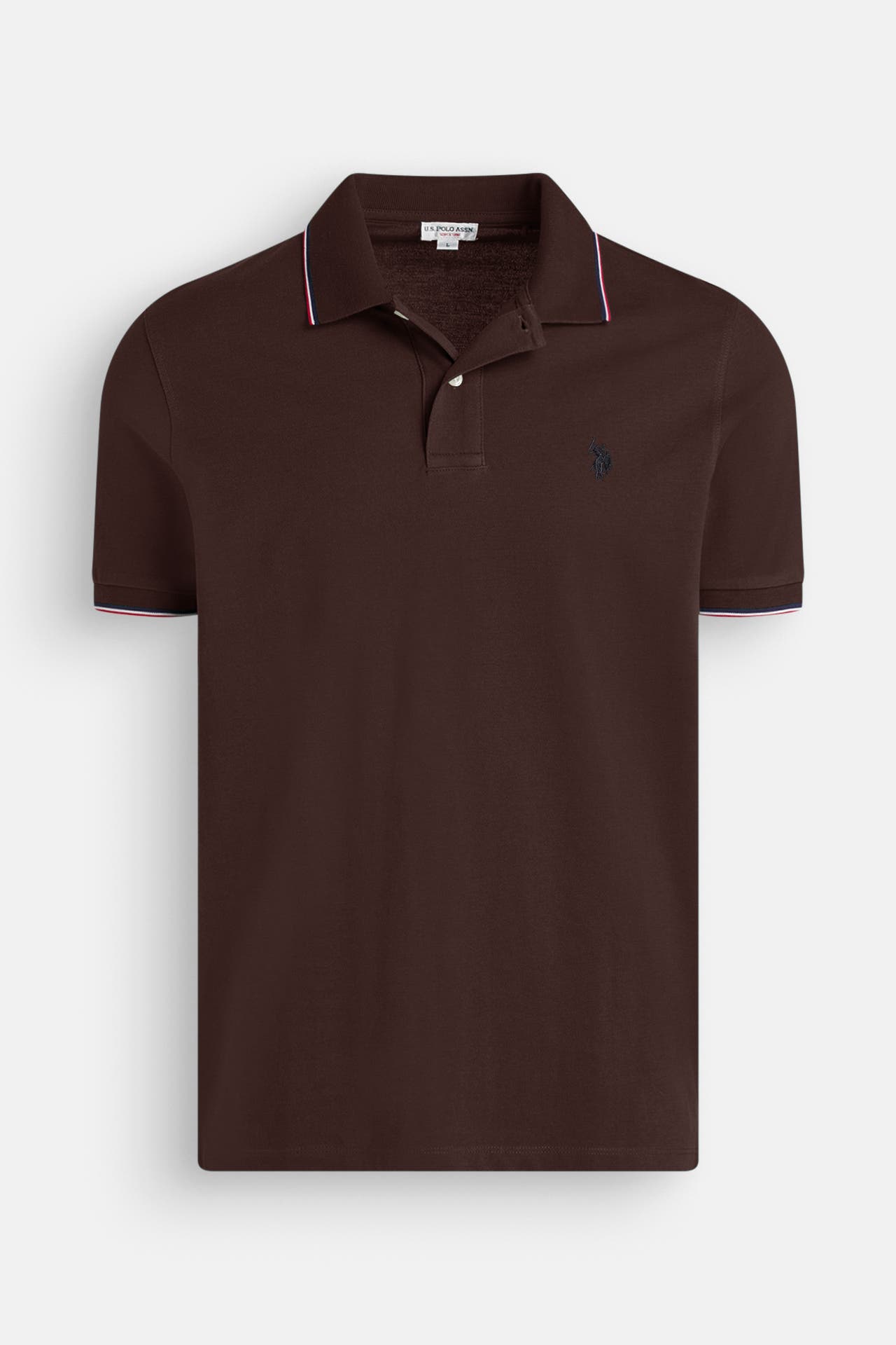 U.S. POLO ASSN. Polo-Shirt 'Bert' braun, Bild 1