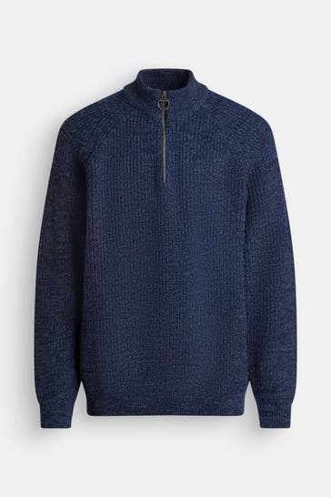 BARBOUR Woll-Stricktroyer 'Horsef' dunkelblau