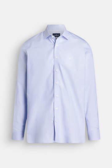 HACKETT Casual-Hemd Slim Fit taubenblau