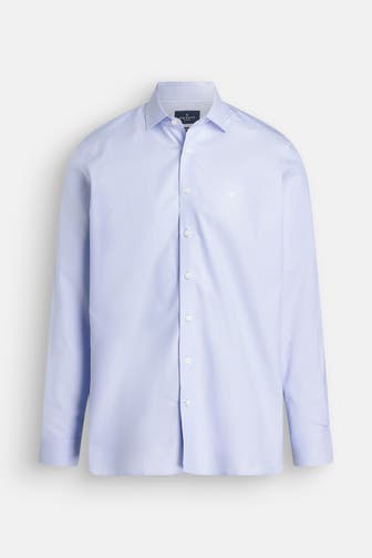 HACKETT Casual-Hemd Slim Fit taubenblau