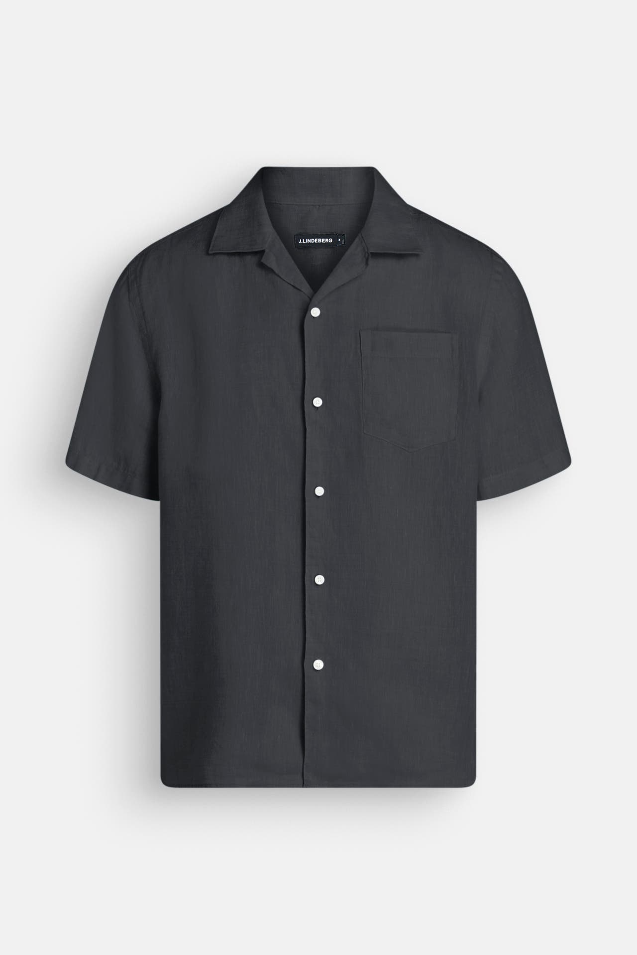 J.LINDEBERG Leinenhemd 'Elio' dunkelgrau, Bild 1