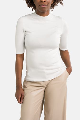 COMMA, Strickshirt weiß