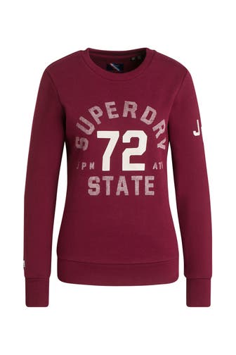 SUPERDRY Sweatshirt weinrot