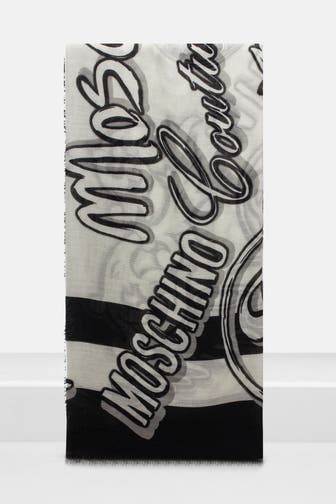 LOVE MOSCHINO Wollmix-Tuch gemustert