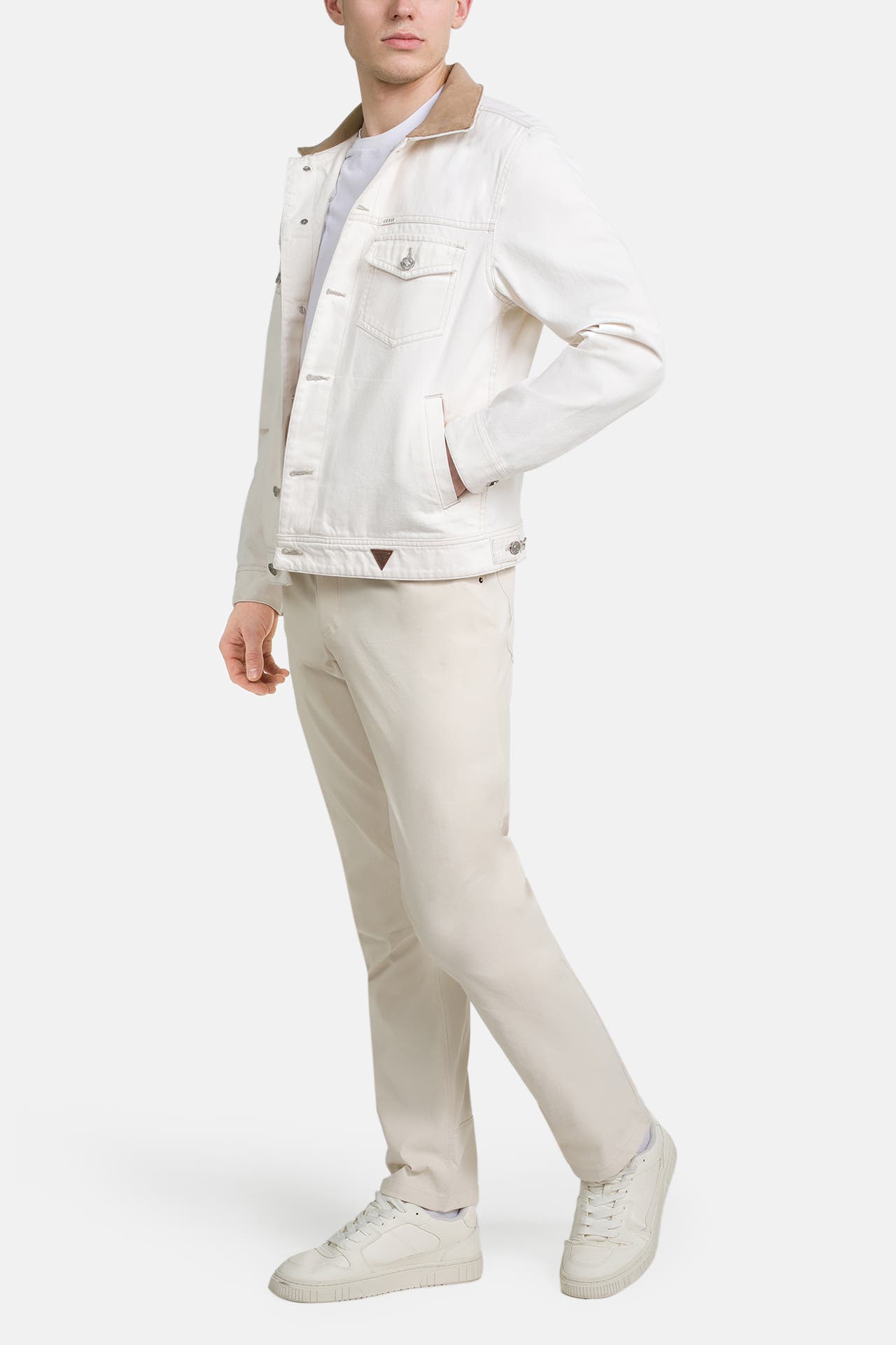 GUESS Jeansjacke 'Dean' ecru, Bild 1