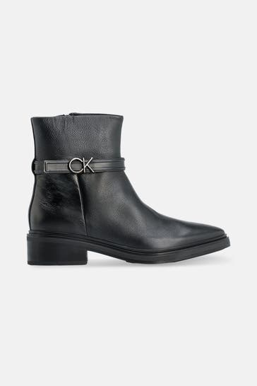 CALVIN KLEIN Stiefeletten schwarz