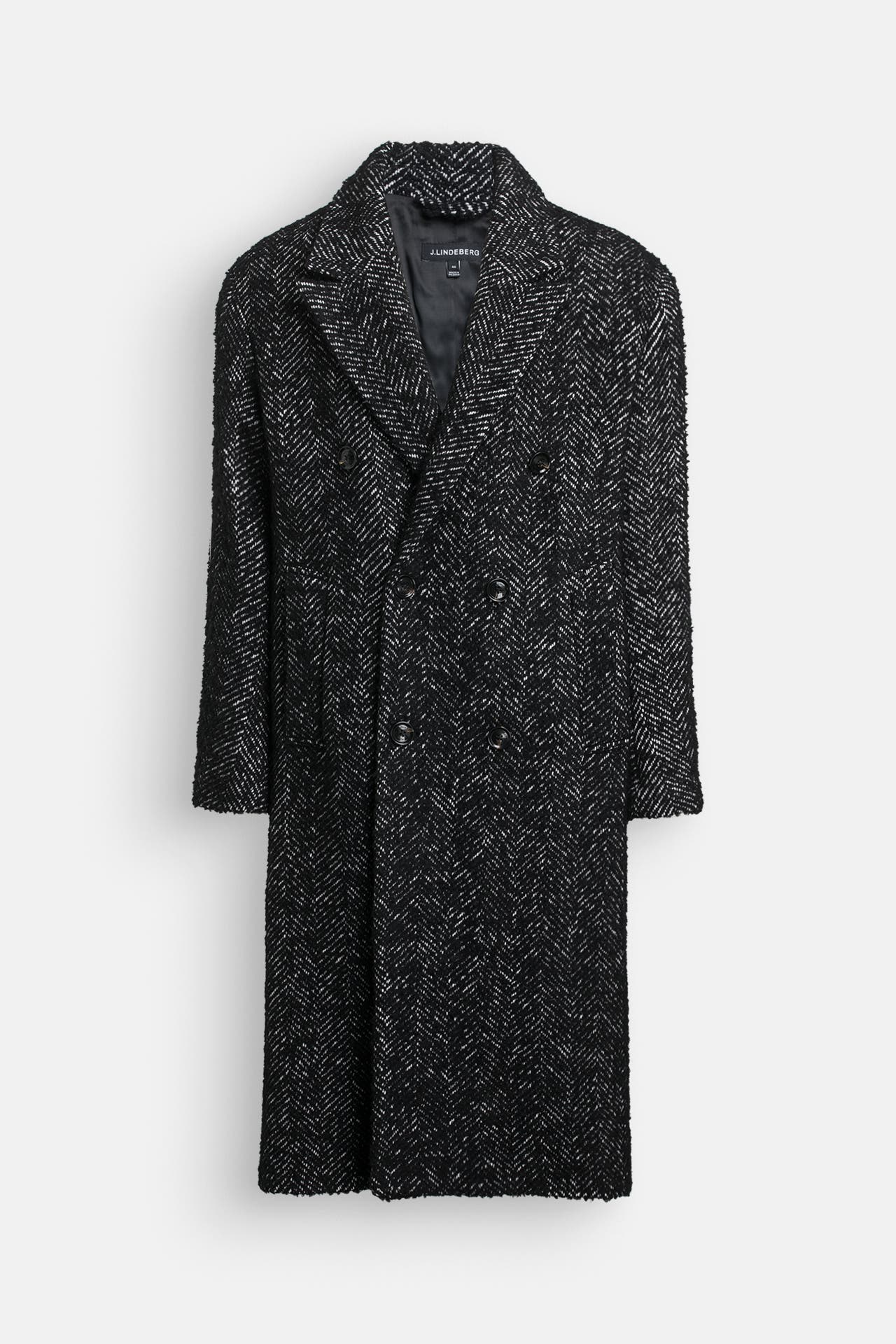 J.LINDEBERG Wollmixmantel 'Willy' gemustert, Bild 1