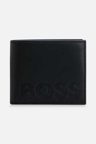 BOSS Ledergeldbörse schwarz