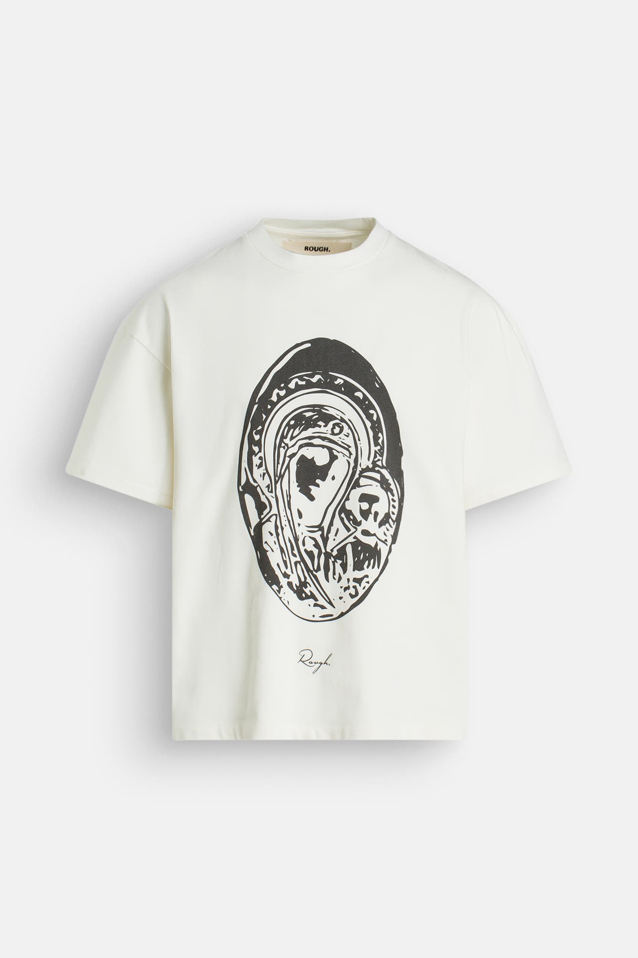 ROUGH. T-Shirt 'Faded Maria' ecru, Bild 1