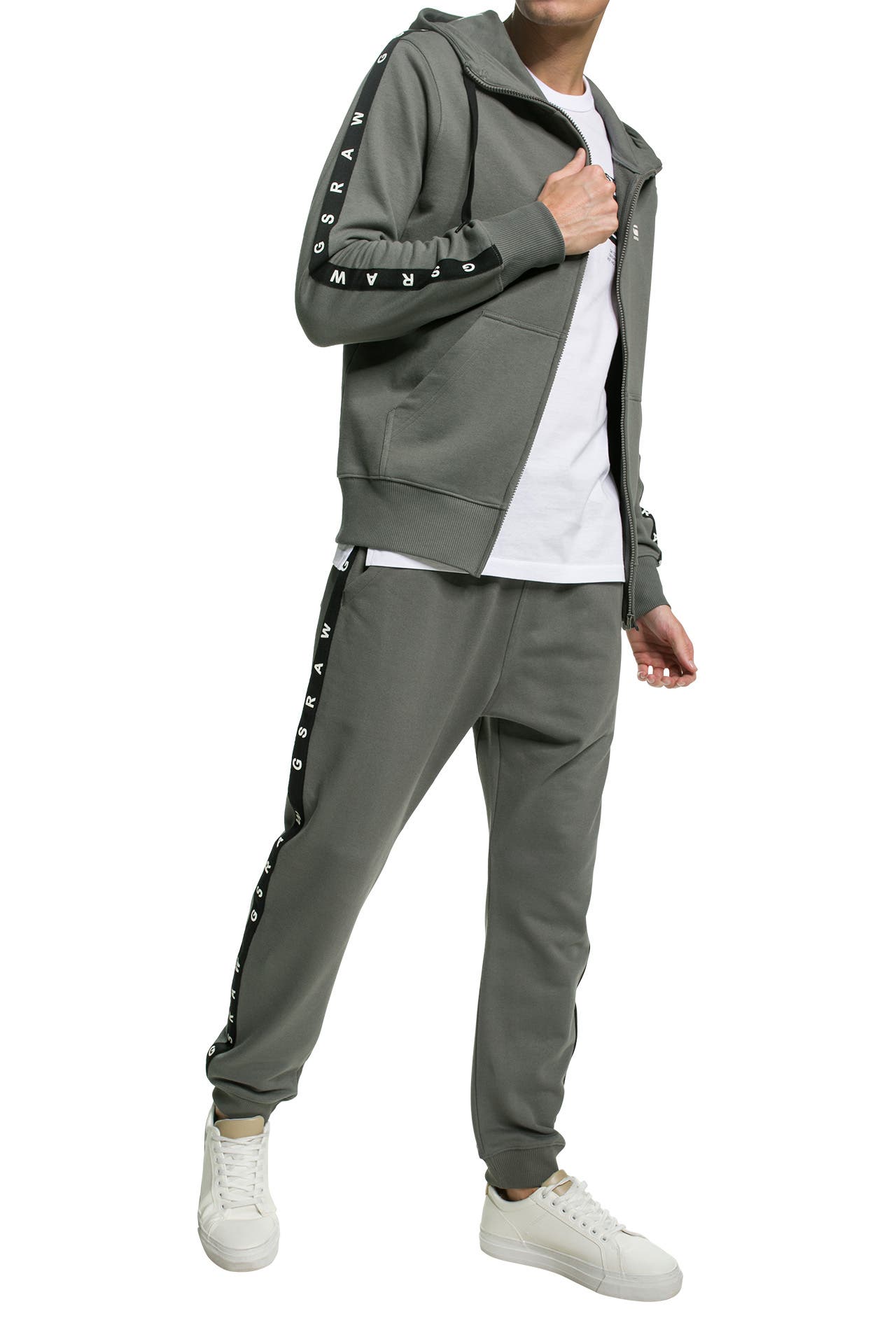 G-STAR Sweatjacke 'Tape' grau, Bild 1