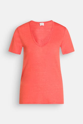 CLOSED Leinen-Shirt orangerot