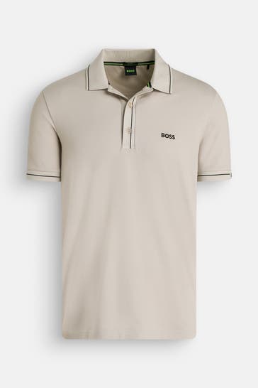 BOSS GREEN Polo-Shirt 'Paule' greige