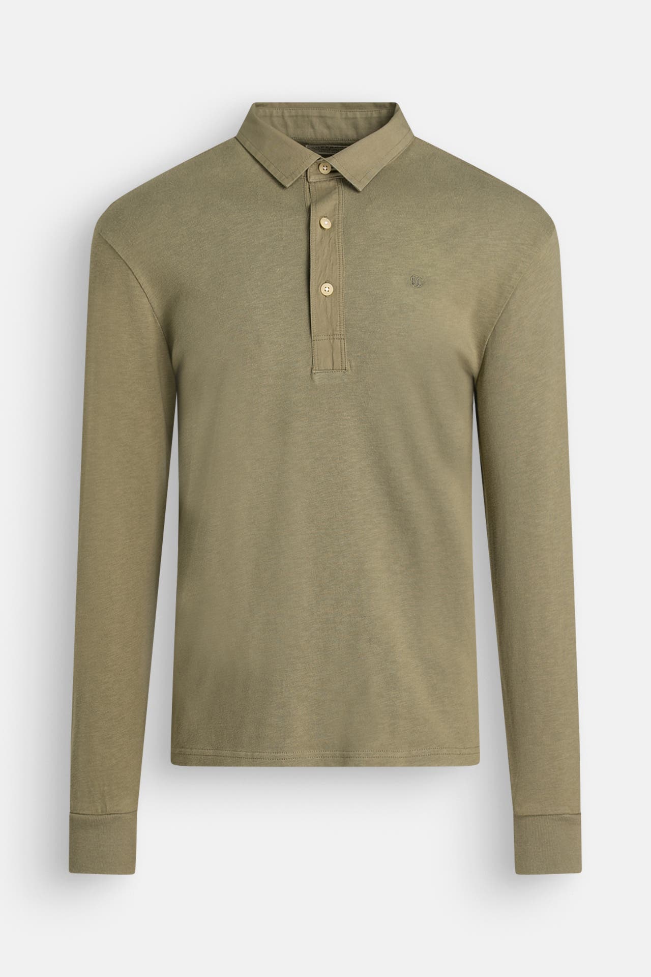 SUPERDRY Langarm-Polo oliv, Bild 1