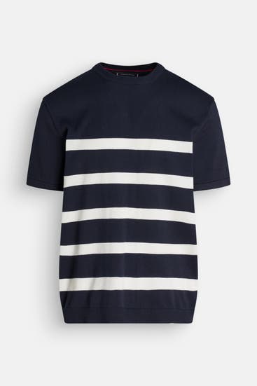 TOMMY HILFIGER - Strick-Shirt gemustert