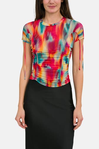 GUESS T-Shirt 'Amaya' gemustert