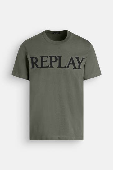 REPLAY T-Shirt oliv