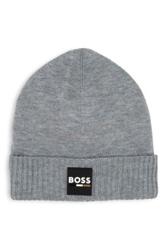 BOSS Mütze hellgrau