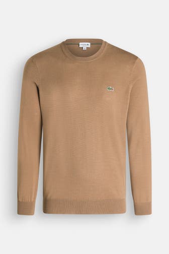 LACOSTE Wollmix-Pullover camel