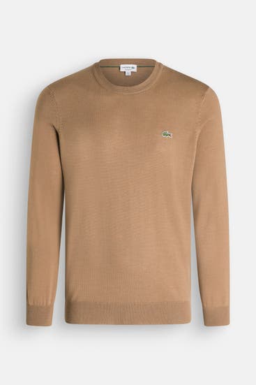 LACOSTE - Wollmix-Pullover camel