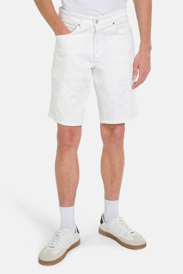 REPLAY Jeansshorts 'Grover' weiß