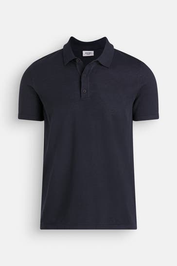 JOOP! Strick-Polo 'Bastio' schwarzblau