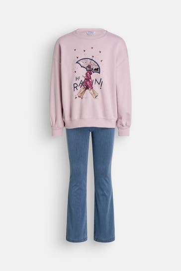 MAYORAL Set: Sweatshirt und Jeggings mehrfarbig