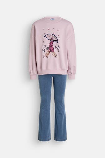 MAYORAL Set: Sweatshirt und Jeggings mehrfarbig