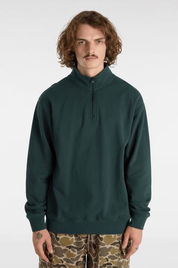VANS Half-Zip Sweater dark green
