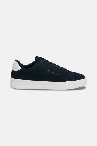 TOMMY HILFIGER Leder-Sneaker 'Court' navy
