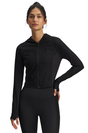 UNDER ARMOUR Sweatjacke 'Halo' schwarz