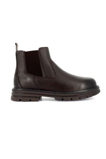 U.S. POLO ASSN. Chelsea-Boots 'Berny' dunkelbraun
