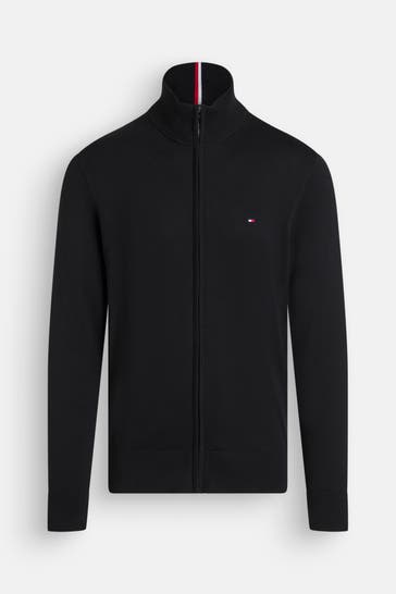 TOMMY HILFIGER Strickjacke schwarz