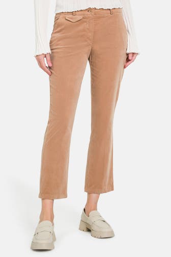 RAFFAELLO ROSSI Velourshose hellbraun