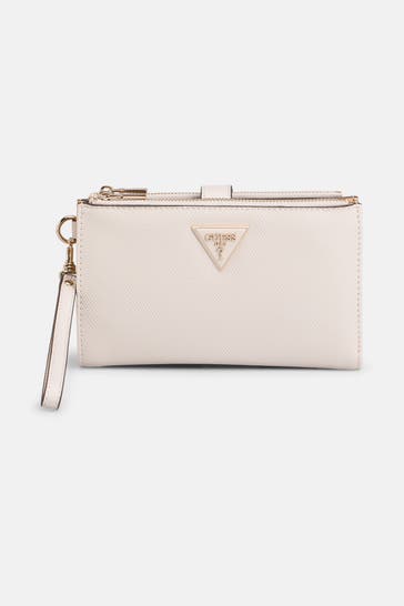 GUESS Geldbörse 'Laurel' creme
