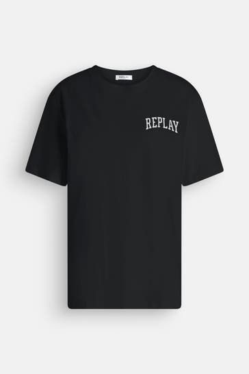 REPLAY T-Shirt schwarz